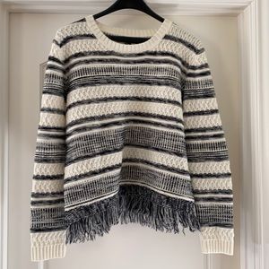 Forever 21 black/white stripped Sweater size large